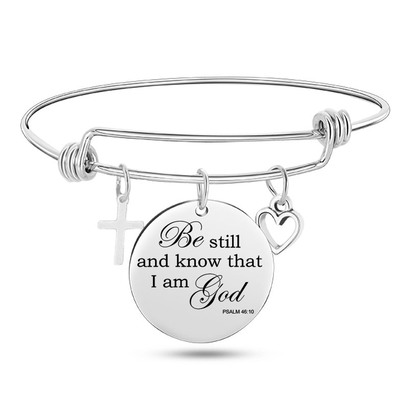 Bible Scripture Bangle Bracelet