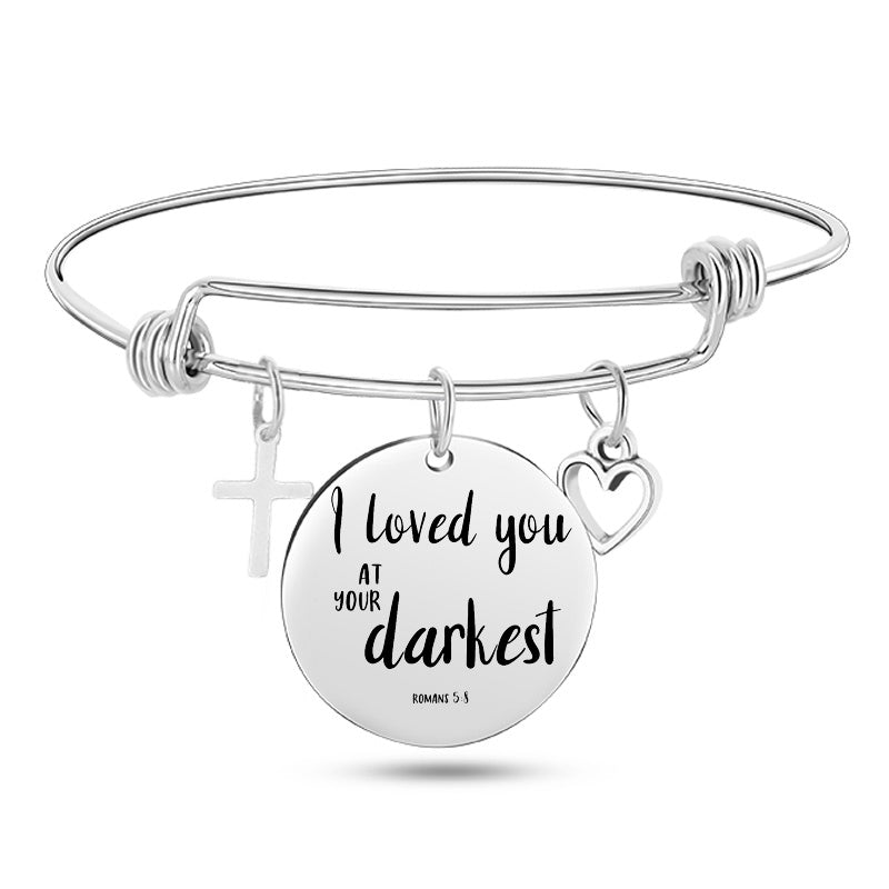 Bible Scripture Bangle Bracelet