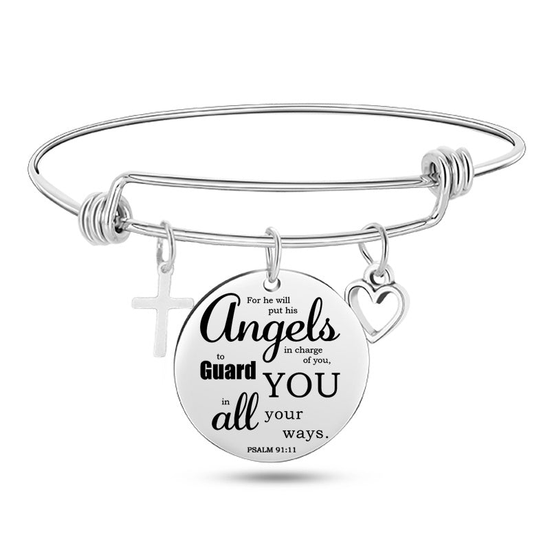 Bible Scripture Bangle Bracelet