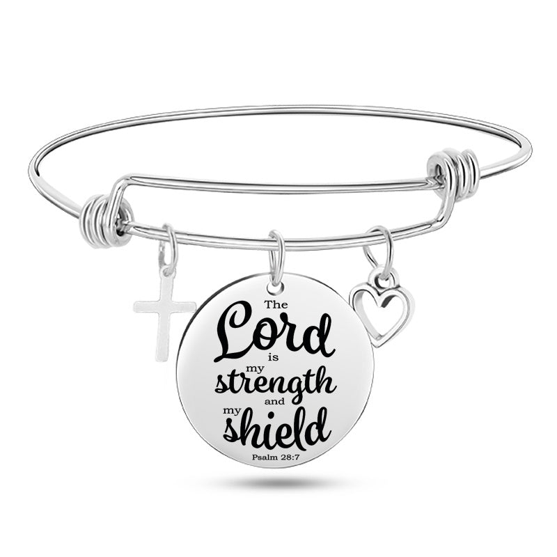 Bible Scripture Bangle Bracelet