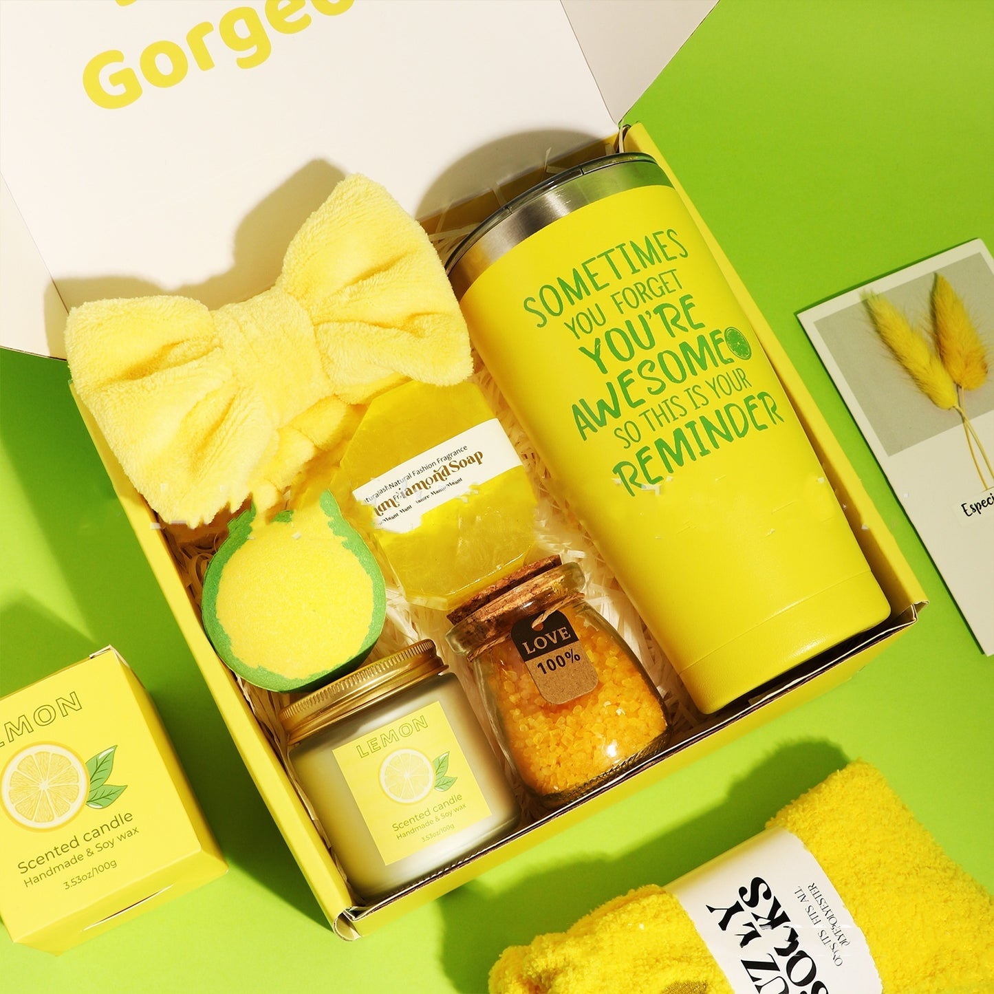 Lemon Scented Bath Spa Set
