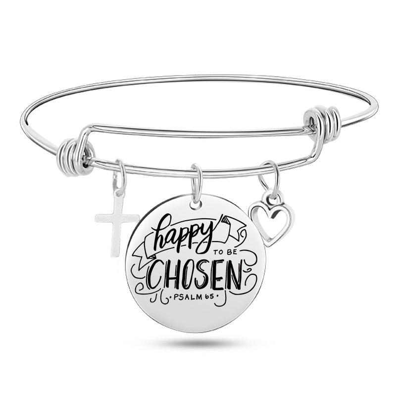 Bible Scripture Bangle Bracelet