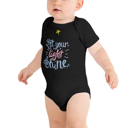 "Let Your Light Shine" Cotton Baby One Piece