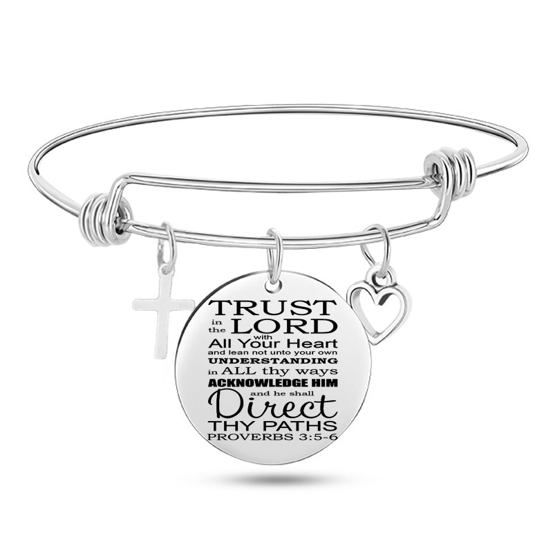 Bible Scripture Bangle Bracelet