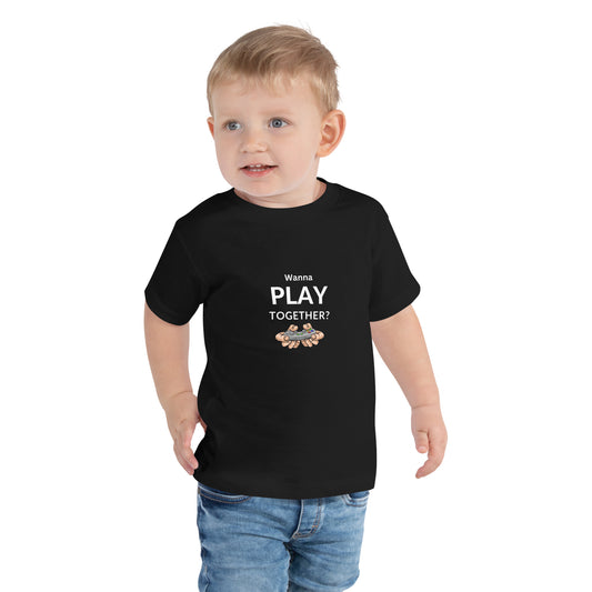 "Wanna Play?" Toddler Short Sleeve Tee