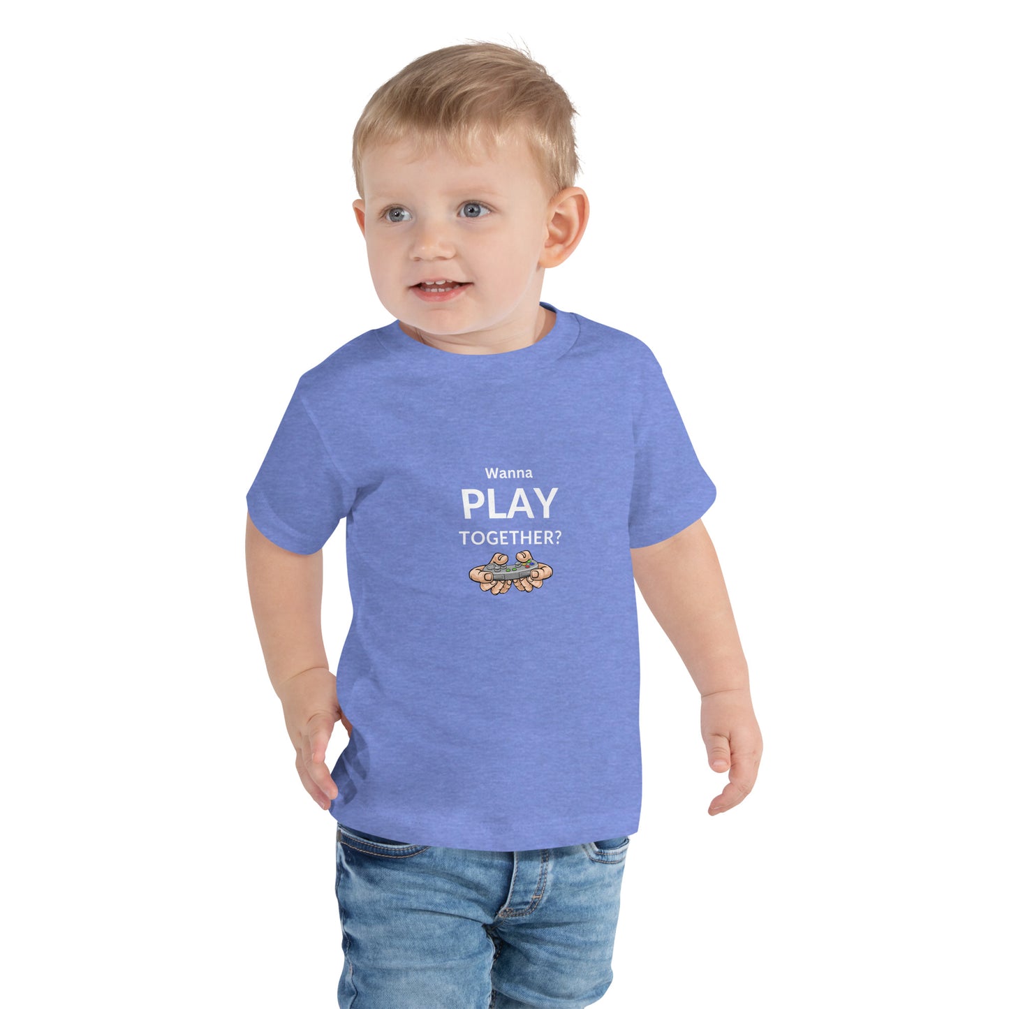 "Wanna Play?" Toddler Short Sleeve Tee