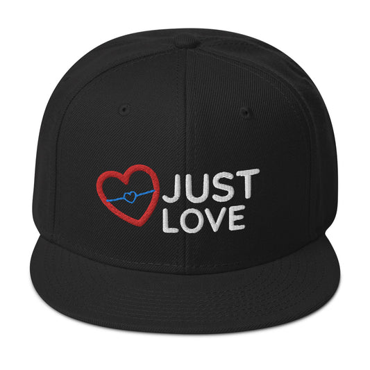 JUSTLOVE Black Otto Snapback Hat