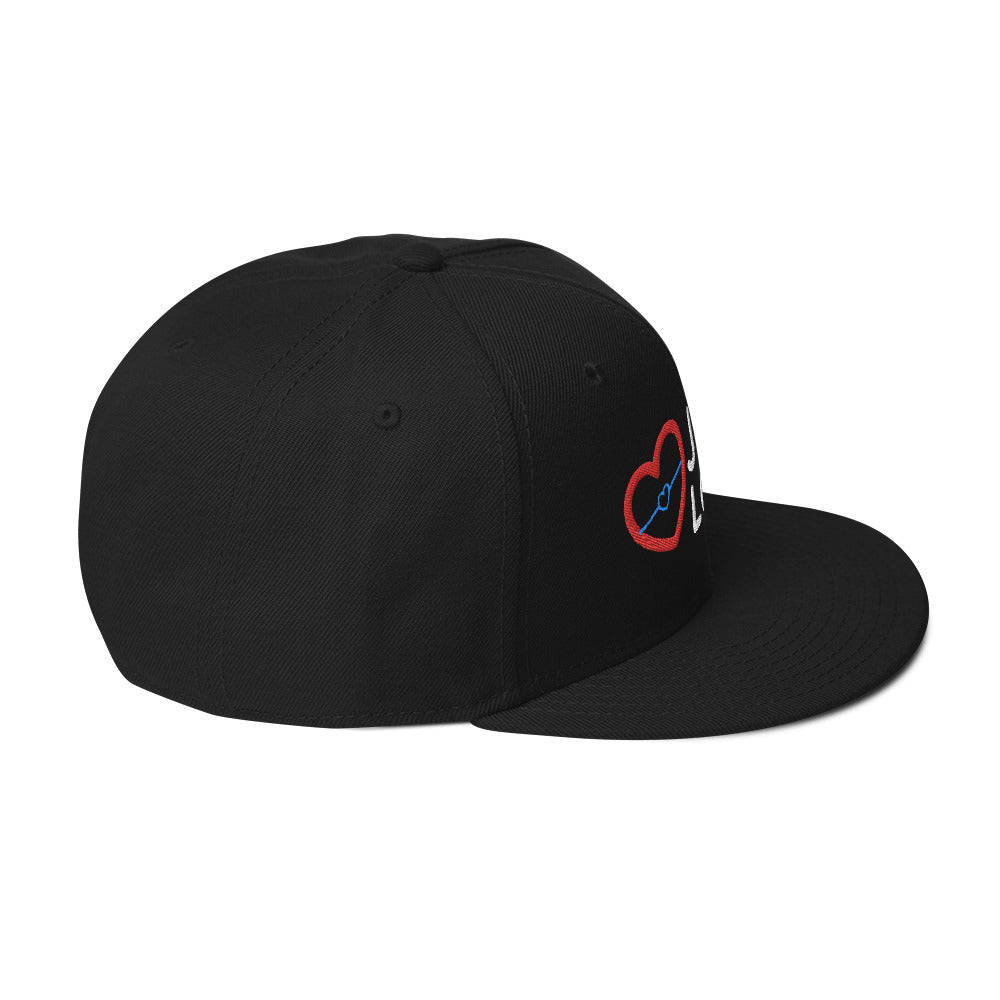 JUSTLOVE Black Otto Snapback Hat