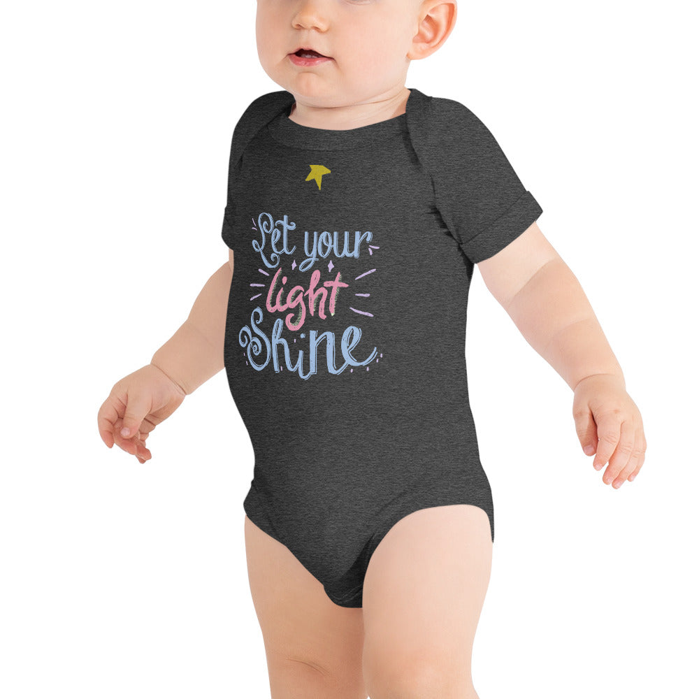 "Let Your Light Shine" Cotton Baby One Piece