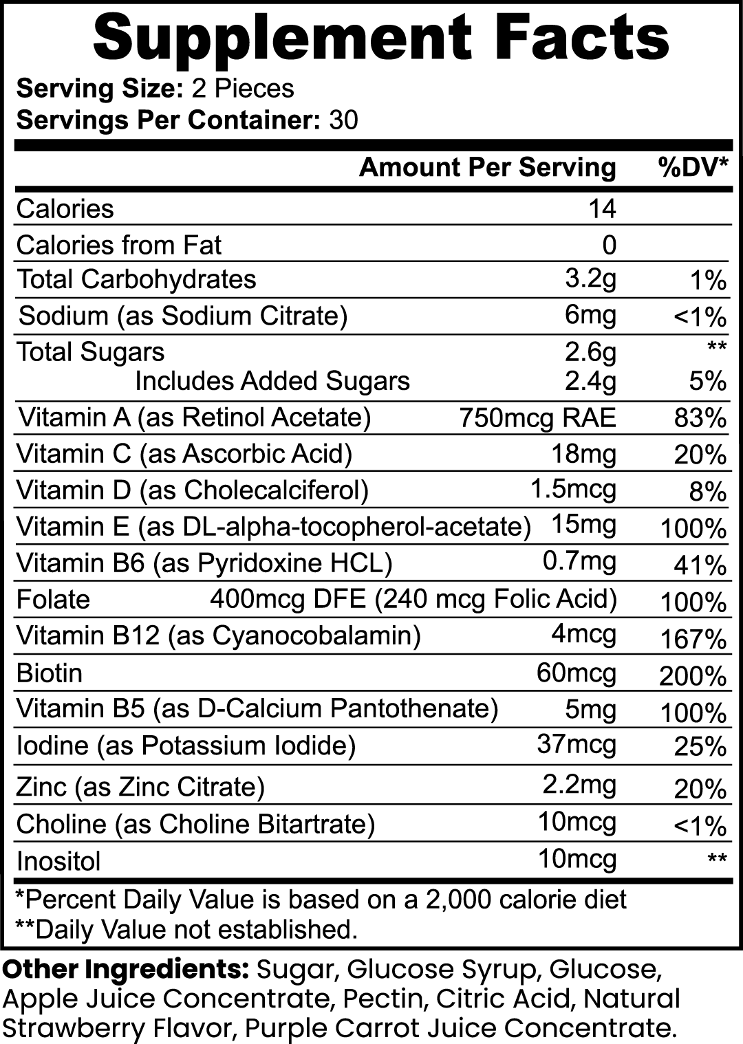 JUSTLOVE IN A BOTTLE: Daily Multi-vitamin Gummies for Adults