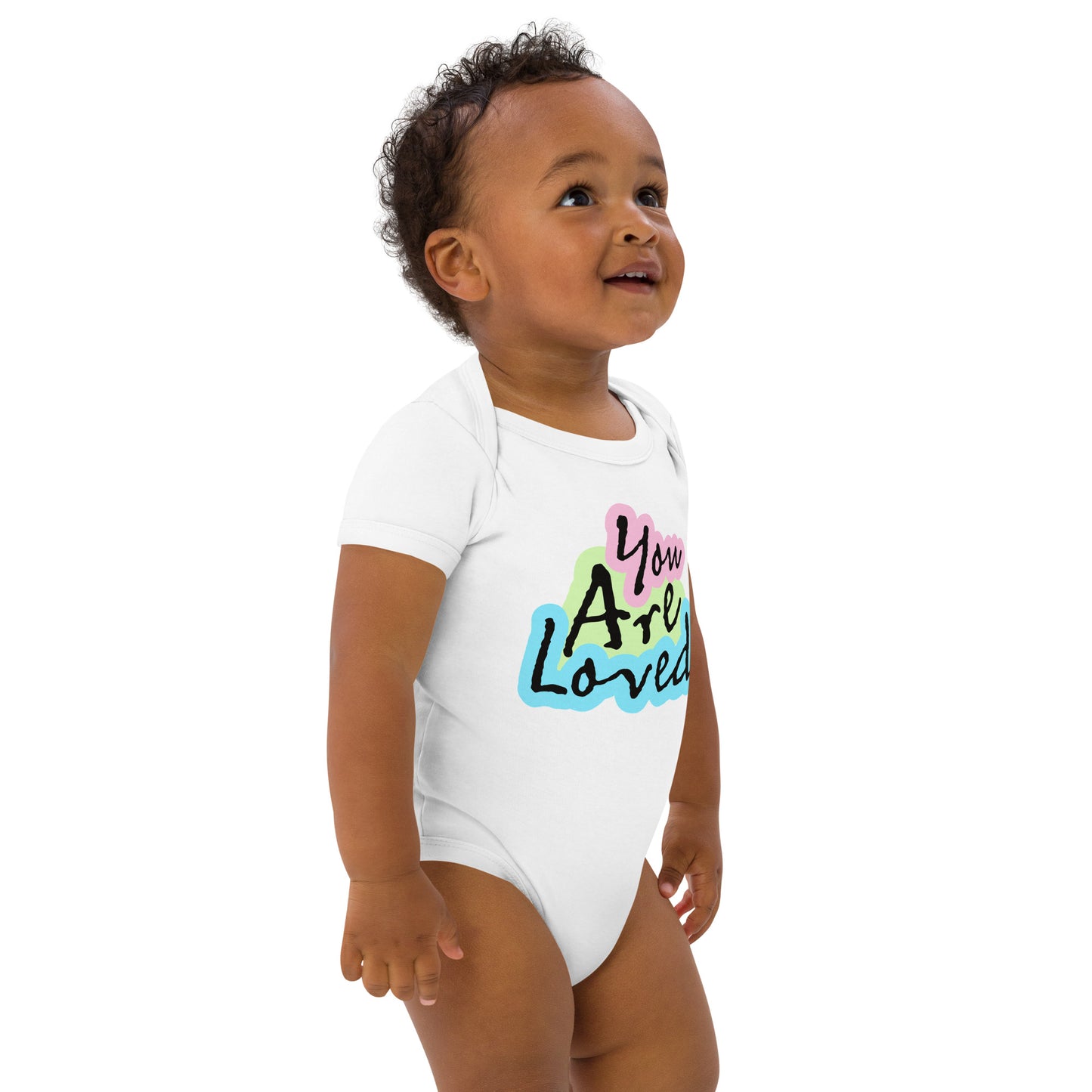 Organic cotton "You Are Loved" Onesie